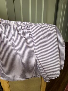LA Relaxed: purple striped line shorts